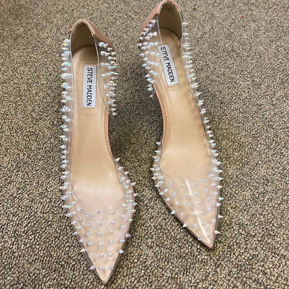 Steve Madden Shoes - Steve Madden Spike Transparent Heels